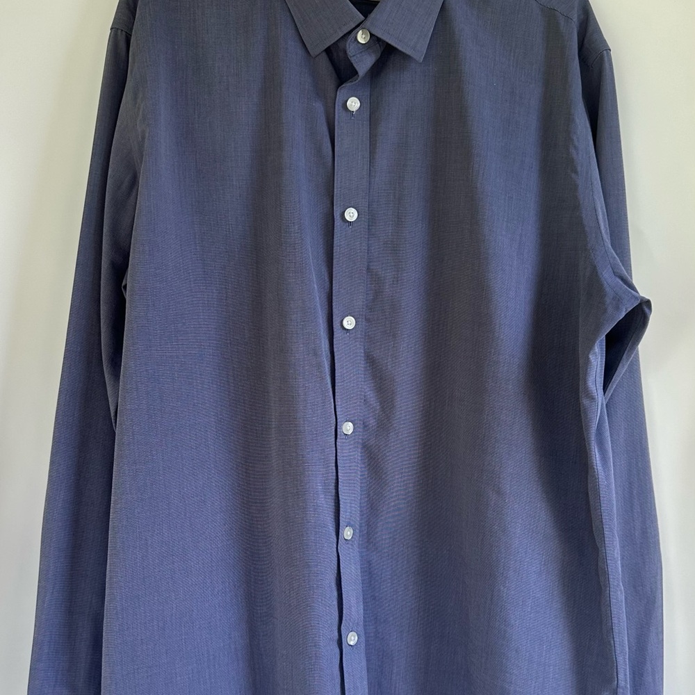 UNTUCKit Men's Navy‎ Casual Button-Down Shirt